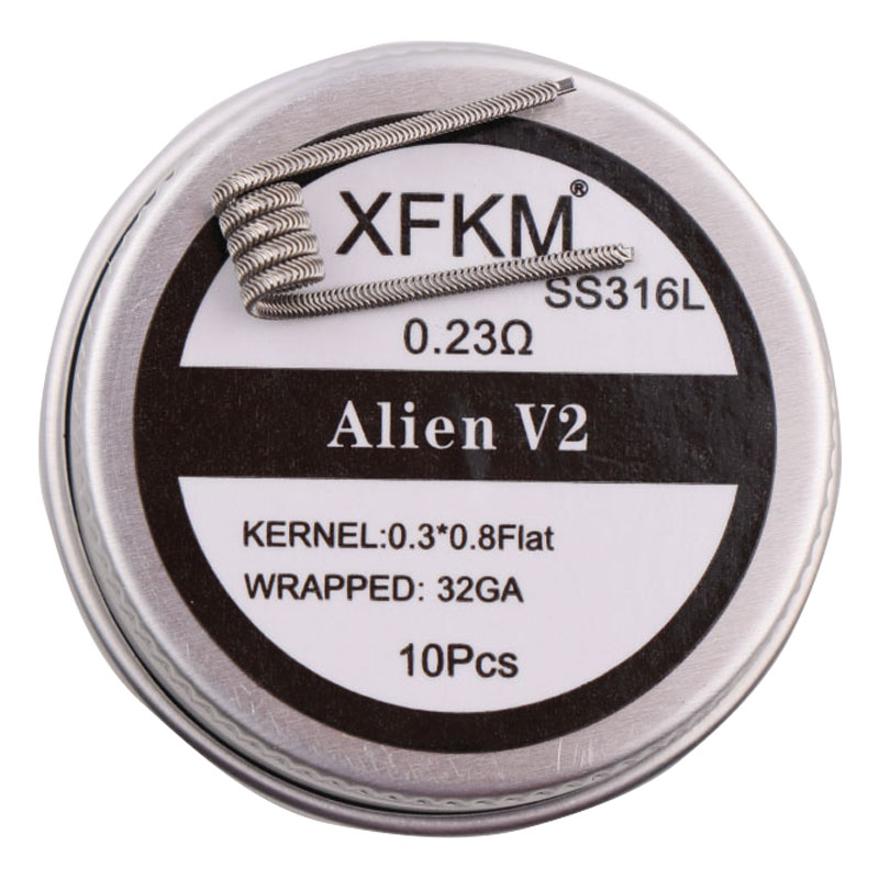 NEW XFKM NI80/A1/SS316L 10pcs/ - огляд і ціна Clapton Wire Pre Built