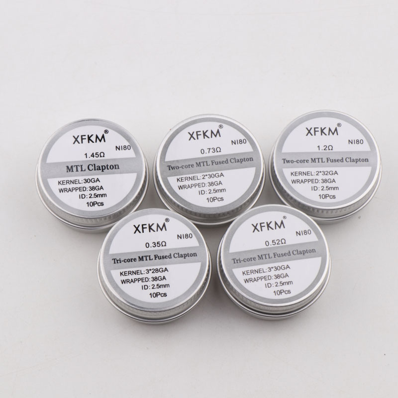 NEW XFKM 10PCS/box NI80/A1/SS3 - огляд і ціна Clapton Wire Pre Built
